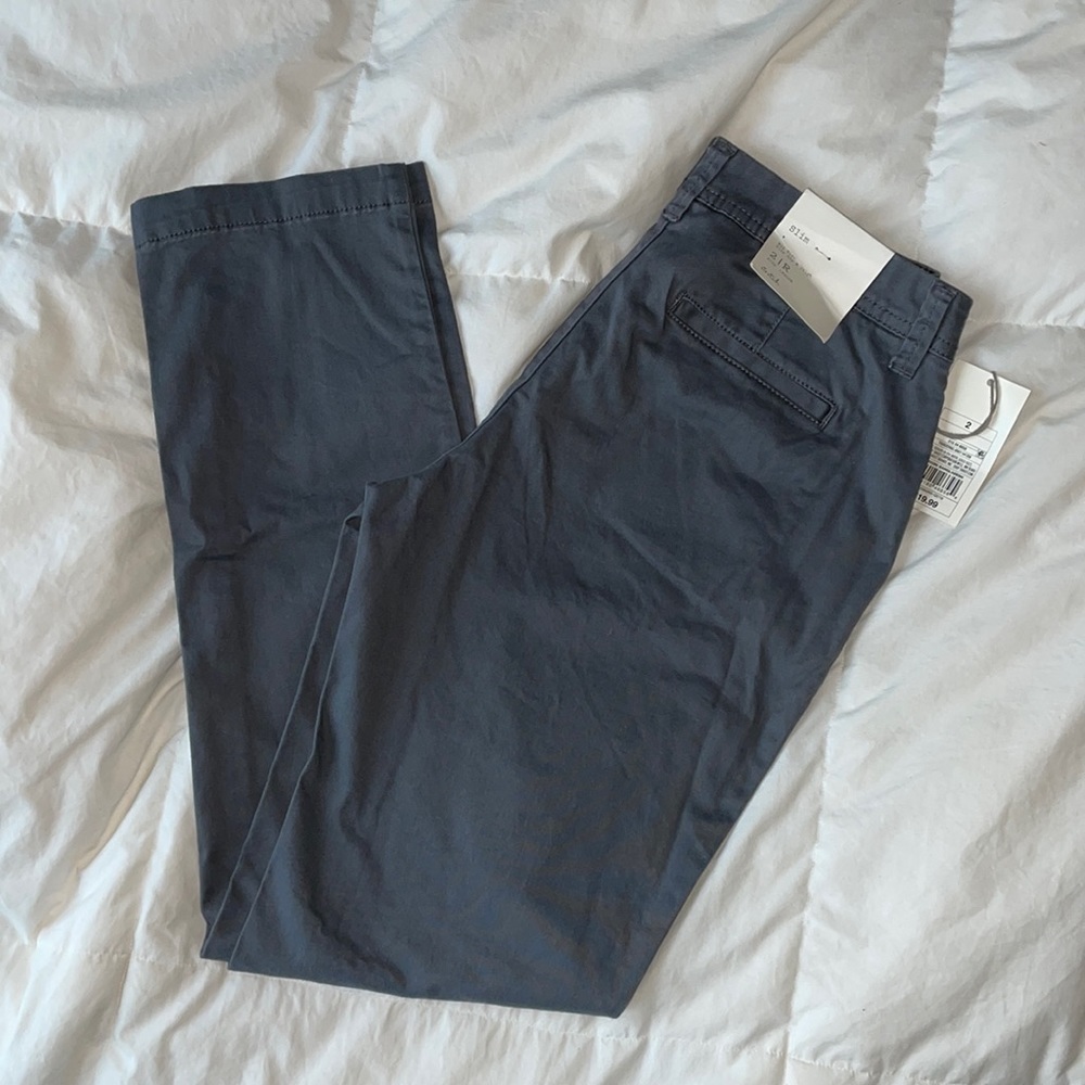 A new day. Target brand stretchy material Jean, grey pants.